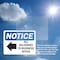 Signmission All Deliveries To Business Office Sign With Symbol, 7 in W x Rectangle, Vinyl Decal OS-2PACK-NS-D-57-L-10094 - alternate 3